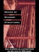 Cover of: Design of masonry structures | A. W. Hendry
