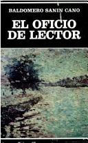 Cover of: oficio de lector