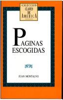 Cover of: Páginas escogidas
