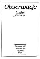 Cover of: Obserwacje by Czesław Zgorzelski