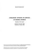 Cover of: Consumers' opinions on services of general interest: summary of the report