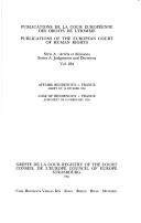 Cover of: Affaire Bendenoun c. France : arrêt du 24 Février 1994 =: Case of Bendenoun v. France : judgment of 24 February 1994.