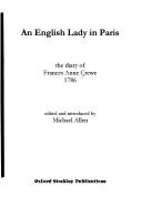 Cover of: An English lady in Paris: the diary of Frances Anne Crewe, 1786