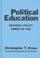 Cover of: Political education