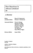 New Directions in African Literature, #25 (African Literature Today)
