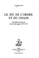 Cover of: Le jeu de l'ordre et du chaos by Guy Spielmann