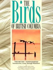 Cover of: Nonpasserines, Introduction, Loons Through Waterfowl (The Birds of British Columbia , Vol 1) by R. Wayne Campbell