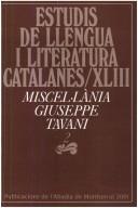 Cover of: Miscell̃ània Giuseppe Tavani, 2.