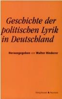 Cover of: Geschichte der politischen Lyrik in Deutschland by herausgegeben von Walter Hinderer.