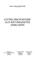 Cover of: Lettre discourtoise aux souverainetés africaines