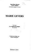 Marie Gevers, La comtesse des digues by Anne-Marie Mercier