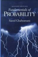Cover of: Fundamentals of probability. by Saeed Ghahramani