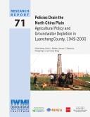 Cover of: Policies drain the North China Plain | 