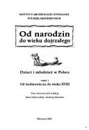 Cover of: Od narodzin do wieku dojrzalego by pod redakcją Marii Dąbrowskiej i Andrzeja Klondera.
