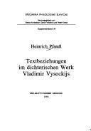 Cover of: Das lyrische Werk von Tadeusz Peiper: Analyse und Konkordanzwörterbuch
