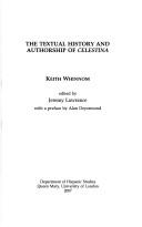 Cover of: textual history and authorship of Celestina