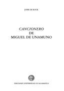 Cover of: Cancionero de Miguel de Unamuno