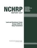 Cover of: Load and resistance factor design (LRFD) for deep foundations