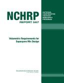 Cover of: Volumetric requirements for Superpave mix design