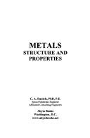 Cover of: Metals by C. A. Daniels