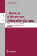Cover of: Databases in networked information systems | DNIS 2007 (2007 Aizuwakamatsu-shi, Japan)