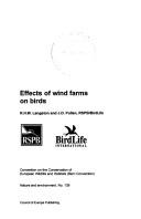 Effects of wind farms on birds by R. H. W. Langston