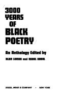 Cover of: Three Thousand Years of Black Poetry by Alan Lomax, Alan Lomax