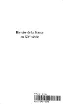 Cover of: Histoire de la France au XXe siècle. by Serge Berstein