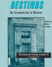 Cover of: Workbook/Study Guide II (Lessons 27-52) to accompany Destinos by Bill VanPatten