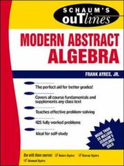 Cover of: Schaum's Outline of Modern Abstract Algebra (Schaum's) by Frank Ayres