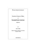 Cover of: Inscriptions antiques du Maroc 2: inscriptions latines (supplement)