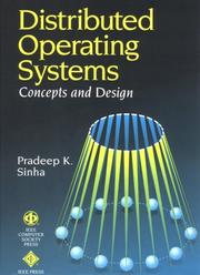 Cover of: Distributed Operating Systems by Pradeep K. Sinha, Preeti Sinha