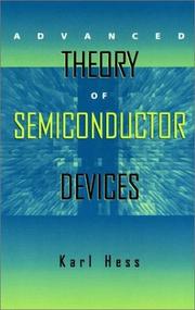 Cover of: Advanced Theory of Semiconductor Devices