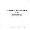 Cover of: Friedrich Weinbrenner, 1766-1826 by Friedrich Weinbrenner