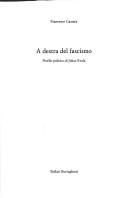Cover of: A destra del fascismo: profilo politico di Julius Evola