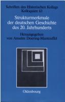 Cover of: Strukturmerkmale der deutschen Geschichte des 20. Jahrhunderts