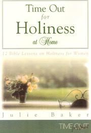 Cover of: Time out for holiness at home