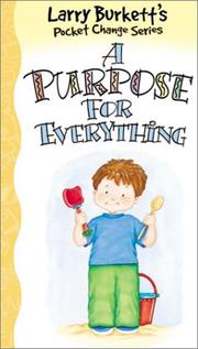 Cover of: A purpose for everything