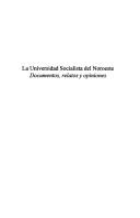 Cover of: La universidad socialista del noroeste: documentos, relatos y opiniones