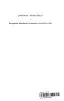 Cover of: Europ aische Moralistik in Frankreich von 1600 bis 1950: Philosophie der n achsten Dinge und der allt aglichen Lebenswelt des Menschen by Josef Rattner