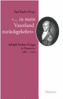 Cover of: "--in mein Vaterland zurückgekehrt": Adolph Freiherr Knigge in Hannover 1787-1790