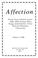 Cover of: Affection