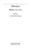 Cover of: Briefe 1961-1963
