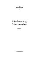 Cover of: 249, faubourg Saint-Antoine: roman