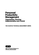 Cover of: Personnel productivity management | 