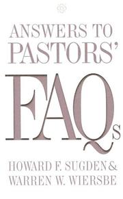 Cover of: Answers To Pastors' FAQs
