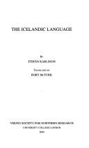 Cover of: The Icelandic language by Stefán Karlsson.