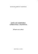 Cover of: José Luis Sampedro: literatura y plenitud : (el autor en su obra)