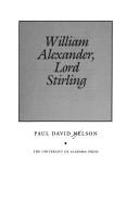 Cover of: William Alexander, Lord Stirling by Paul David Nelson