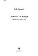 Unamuno fin de siglo by Paolo Tanganelli